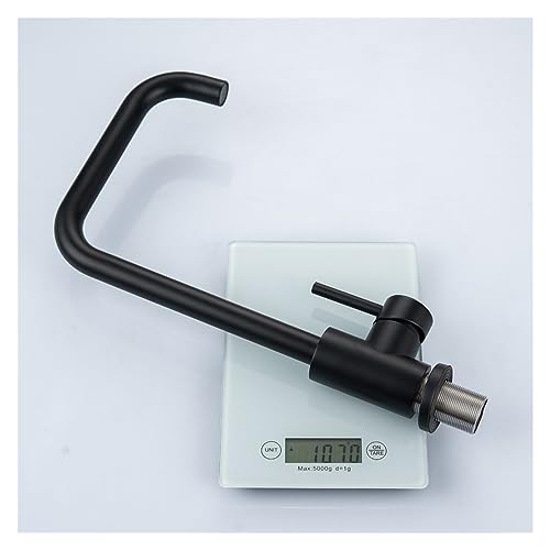 Robinet de cuisine noir mitigeur laiton eau chaude froide - 5