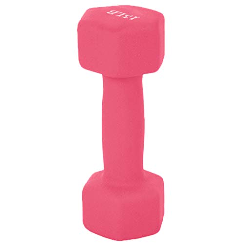 Dumbbell Barbell Weight Pair, Free Weights 2-in-1 Set, 6/8/10/12/15 LB Barbell Neoprene Coated Dumbbell Weights, A Pair of Dumbbell for Women Men, Non-Slip Hand, Home Gym, Office (Pink-15LB) - Thumbnail 6