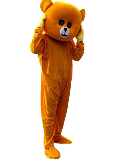 Buy New Funny BEST light Orange TEDDY BEAR for Prank Mascot Costume For Instagram Youtube Videos Making & Events | Adults | Full Size (B0D97MX2QC) Amazon Price History, Amazon Price Tracker