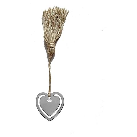 SILBERKANNE Lesezeichen 925 Silber Herz L 11 cm Cover