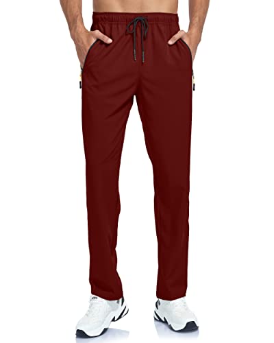 Image of Men's Lightweight Hiking Pants Breathable Quick Dry Fit Waterproof Camping Fishing Running Athletic Active Jogger Pant