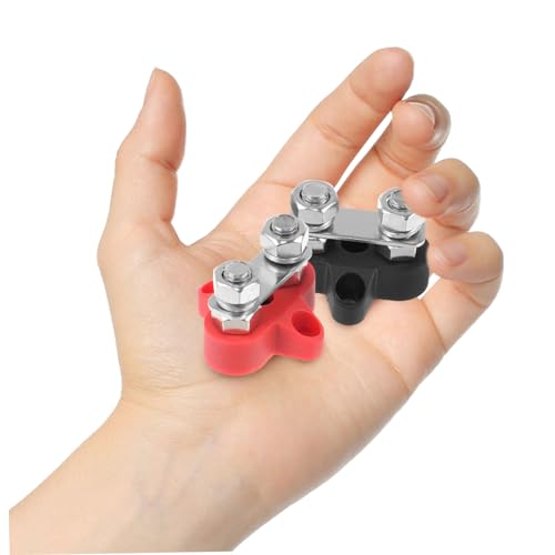 FUNOMOCYA 2 Unidades Terminais Bateria Carro Bloco Distribuição Terminais Bateria Barramento Do Term