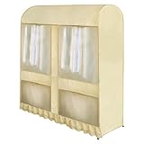 JSFYJZYZ Fundas Ropa Armario Perchero Grande Funda Ropa con Tapa Perchero Funda...