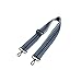 Zapasowy pasek do torebki na ramię 5,0 cm szerokości 75-130 cm długości regulowane paski do torebki, Niebieski (srebrno-czarny metal), Medium