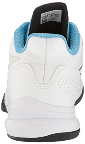 Reebok Men's More Buckets Basketball Shoe, White/Black/Energy Blue, 12