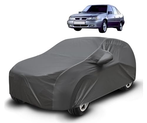 Image of Auto Hub Waterproof Car Cover Compatible with Cielo with Mirror Pockets, Soft Cotton Lining, Cielo Car Cover Waterproof, Grey