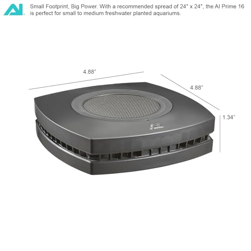 Image of AquaIllumination AI Prime 16 Freshwater Planted Aquarium LED Light - Superior Plant Growth, App Control, Low Energy Efficient - Black