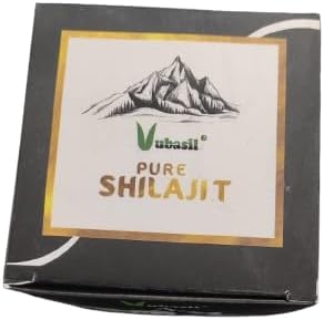 Miniatura 8 de Vubasil Shilajit de resina del Himalaya  Shilajeet con Swarn y Rajat Bhasma para apoyar la fuerza vital, la resistencia y la energía, 20gm cada
