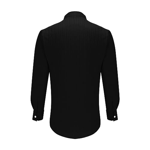 Guayabera Shirts for Men Breathable Casual Button Down Long Sleeve Shirt Summer Vacation Beach Travel Clothing2