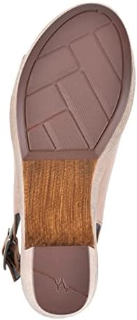 WHITE MOUNTAIN Shoes Alfie Women's Clog Platform Heel, Dk.Tan/Burn/Smooth, 8 M | Image 5