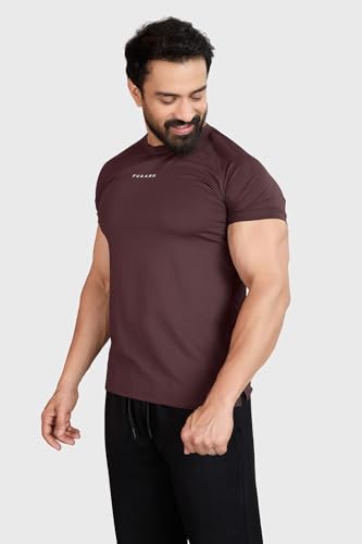 Image of FUAARK Men's Round Neck Slim Fit Gym Sports T-Shirt