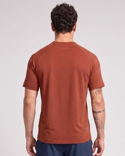 Image of Wellbi Bamboo Performance T-Shirt for Men | Raglan Sleeve Gym Training Sportswear | Quick Dry Moisture Wicking Anti-Bacterial | Ultra-Soft Breathable Eco-Friendly Activewear