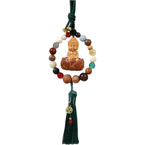 Baokuan Pendentif Suspendu De Voiture, Statue De Bouddha Bodhi, Pompon Chinois Guan Kwan Yin, Statue De Bouddha, Pendentif Fengshui