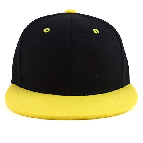 Image of Trendy Apparel Shop Infant to Youth Plain Structured Flatbill Snapback Cap
