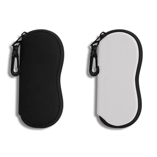 Étui à lunettes ultra léger Hion en néoprène imprimé avec fermeture éclair