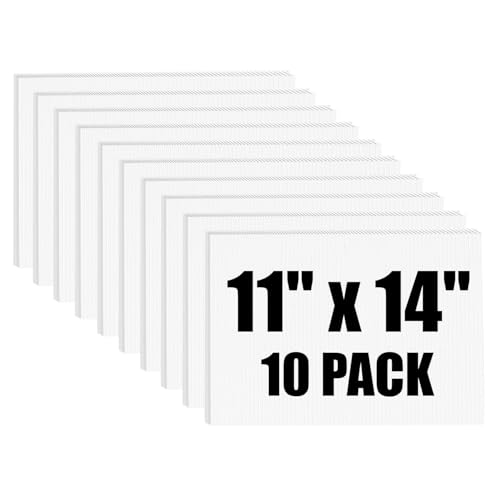 Floeezy Poster Board 11' x 14', 10 Pack White...