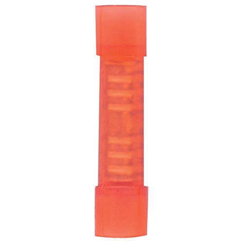 Absolute USA BC2218R 22/18 Gauge Insulated Nylon Butt Connectors (Red)