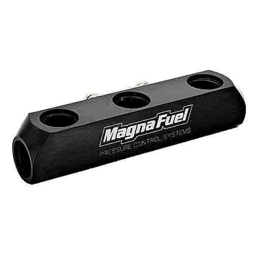 MagnaFuel MP-7600-03-BLK Triple Fuel Log with 10AN ports - Black