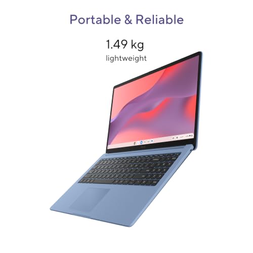 Image of ASUS Chromebook CM1505 (2026), Smartchoice, MediaTek Kompanio 540 Processor, 4GB RAM, 64GB SSD, FHD, 15.6 inch(39.6 cm), 60Hz, Chrome OS, Fabric Blue, 1.49 Kg, CM1505CM4A-S70080, Thin & Light Laptop