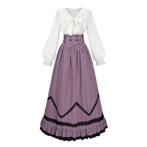 Robe victorienne femme pour costume historique réussi sans coutures inconfortables