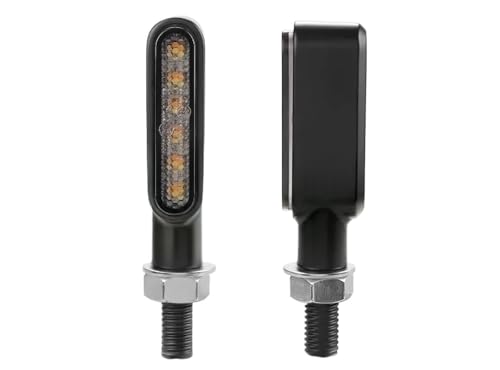 Clignotants de moto clignotant indicateur E24 feu stop rouge jaune 2pcs pour moto 12V