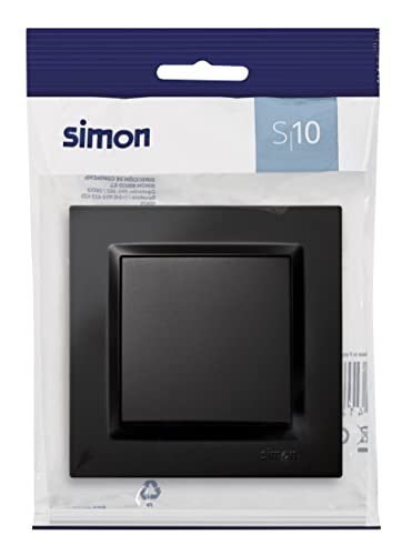 Miniatura 3 de Simon - Interruptor Conmutador, Serie Simon 10, 230v, Interruptor De Pared Interior, Fácil De Instalar, Incluye Marco, Tapa Y Mecanismo, Color Negro