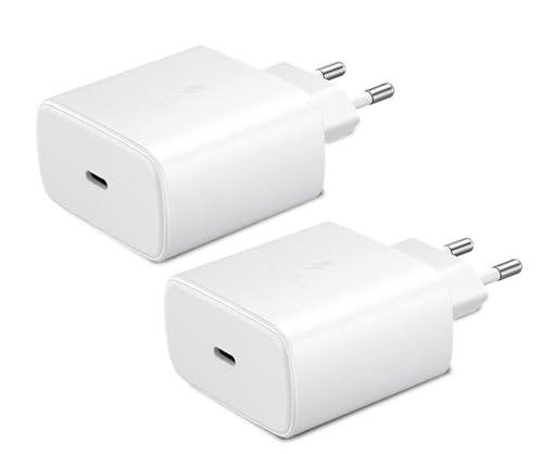 Cargador rápido de 45W USB C ideal para teletrabajo y viajes con Samsung S24 y Tab S9