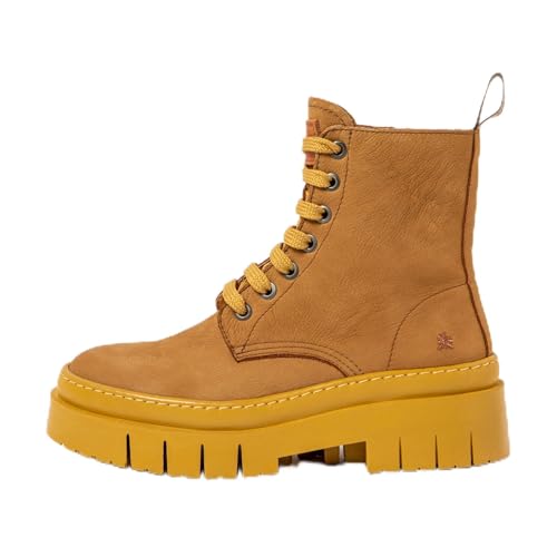 Art Para Mujer. 1195312ZM003_024 Botines De Piel 1953 Amberes Mostaza (39), MarróN, Plano, 1 A 3Cm, Cremallera, Casual-image