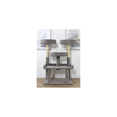 Árbol para gatos XXL resistente 46 in gris miniatura 1