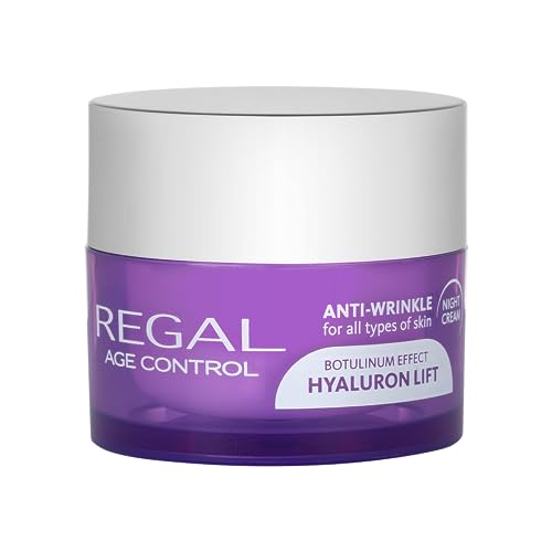 Regal Age Control - Crema de noche antiarrugas, Botox Effect, Hyaluron Lift