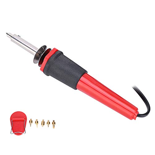EVGATSAUTO 40W Electric Soldering Iron Set, Wood Burning Pen Engraving Carving Pyrography Tool with Multiple Tips, DIY Creation for Gourd, Wood, and Leather (AC110V US-regulated plug)