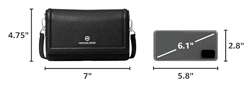 Image of MICHAEL Michael Kors Jet Set Charm Small Phone Crossbody - Purse for Women - Saffiano Leather - Snap Closure