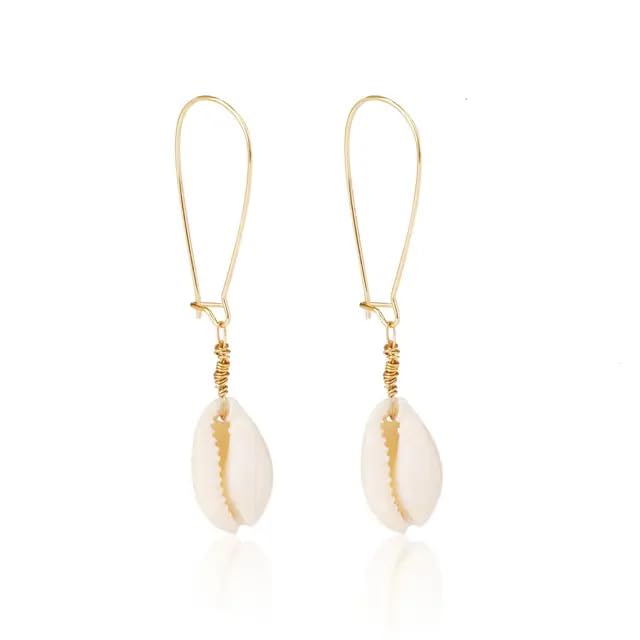Seashell Dangle Earrings, Handmade Drop Earrings for Women, Gold Plated (B0CZLR3HCH) Amazon Price History, Amazon Price Tracker
