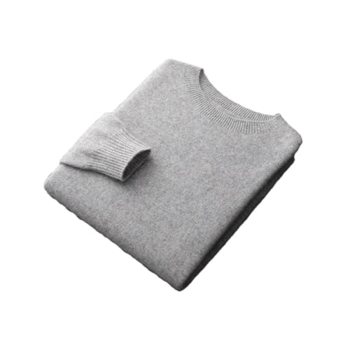 Men Crewneck Wool Sweater Winter Casual Long Sleeve Pullover Wool Knitwear - Main Image