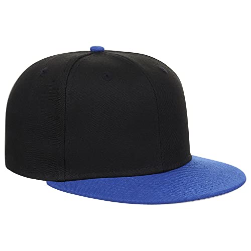 Image of Lids Blank Premium Full Court w /Colored Under Visor Fitted Cap