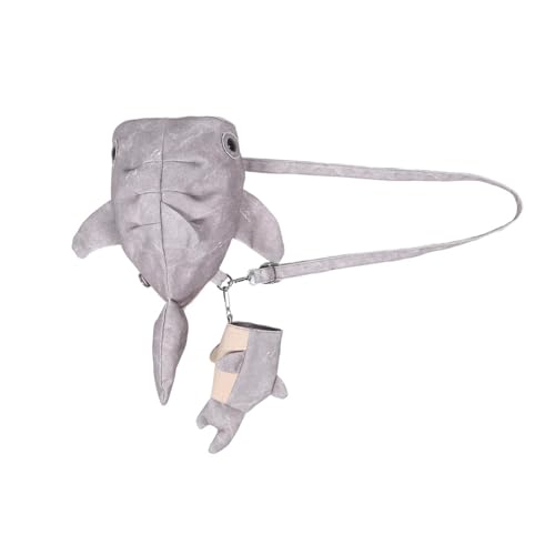 Sac en toile requin-baleine kawaii pour voyage décontracté et sorties