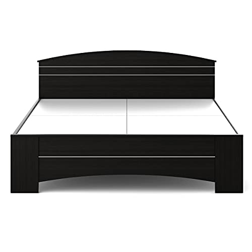 Image of Spacewood Maxima Bed | Queen Size (78 X 60) Engineered Wood Bed with Modified Understructure | 3 Year Warranty | Modern Design | Natural Wenge