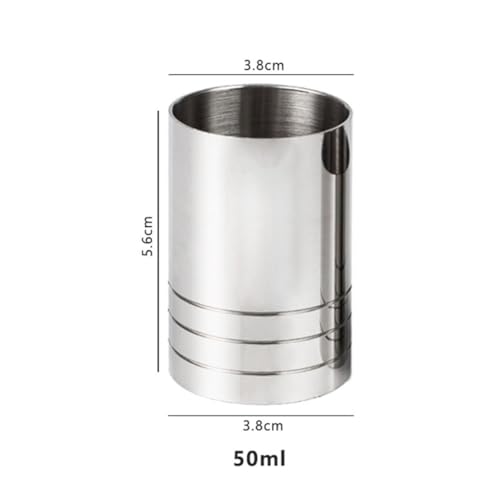 Vaso medidor acero inoxidable 50 ml miniatura 5