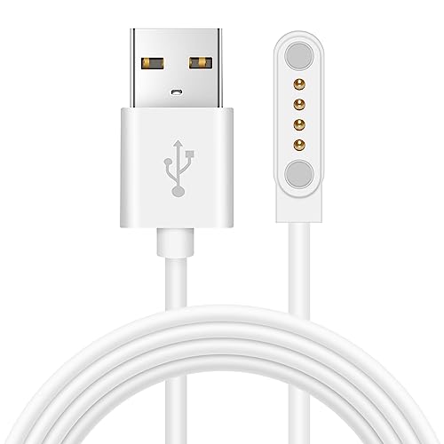 Catálogo de cargador smartwatch . 45 VEWIYT Cargador Magnético Universal para Reloj Inteligente, 4 Pines/7.62MM, Cable de Carga USB para Smartwatches, Línea de Carga Rápida para Reloj de Blanco, Accesorios de...