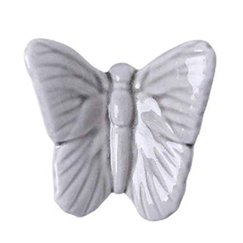 Ornements muraux créatifs en céramique en forme de papillon nordique - Sculptures murales pour...