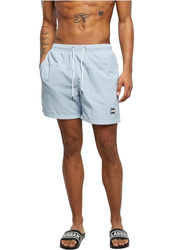 Urban Classics Herren Block Swim Shorts – Badeshorts mit Kordelzug &...