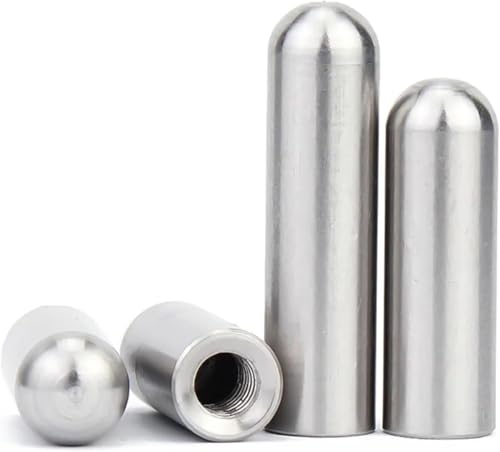 dvkGKLVq Goupille d'étagère, goupille cylindrique, goupille cylindrique à tête Ronde à Filetage Interne en Acier Inoxydable 304, goupille Creuse/goupille à Dents internes(10pcs 4x10xM3)