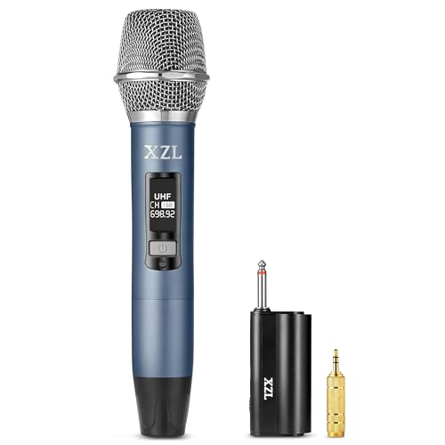 XZL UHF Wireless Microphone, Rechargeable Handheld Mic with