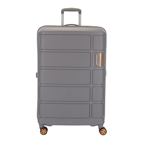 Image of Kamiliant American Tourister Harrier Zing 3-Piece Luggage Set - 56, 68 & 78 Cm (PP) Hard-Sided 8-Wheel Spinner Suitcases /Trolley Bag (Small, Medium & Large) in Light Grey