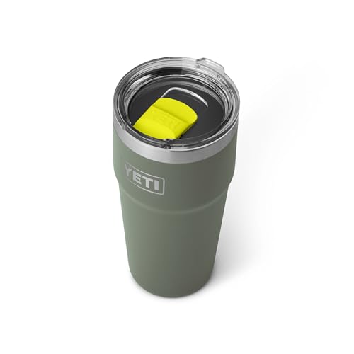 Image of YETI Rambler 20 oz Stackable Tumbler, Stainless Steel, Vacuum Insulated with MagSlider Lid