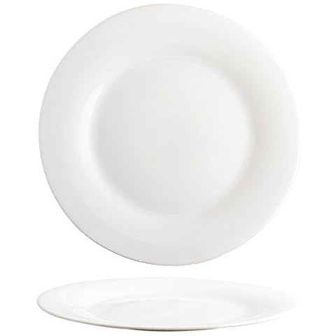 Cegeco Elba Opal Glass Dinner Plates Set Cover