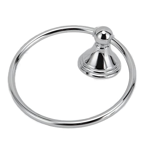 Porte-Serviettes Rond Style Rétro Élégant Anneau de Serviette Chromé Support Mural 893 pièces