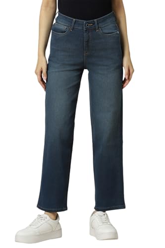 Image of Allen Solly Women's Regular Fit Mid Rise Jeans