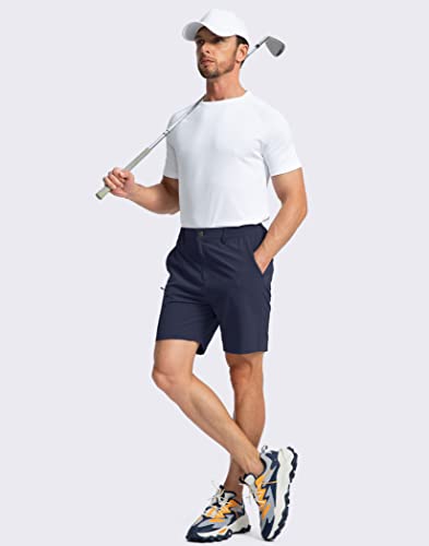 Image of Pinkbomb Men's Golf Shorts with 6 Pockets Stretch Quick Dry Hiking Work Dress Shorts for Men