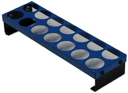 Uratech Collet Racks |TG - 75 collets | Cold rolled steel – 16 Gauge | Powder coated finish | Easy assemble | Lista Blue color | 33 Collets capacity